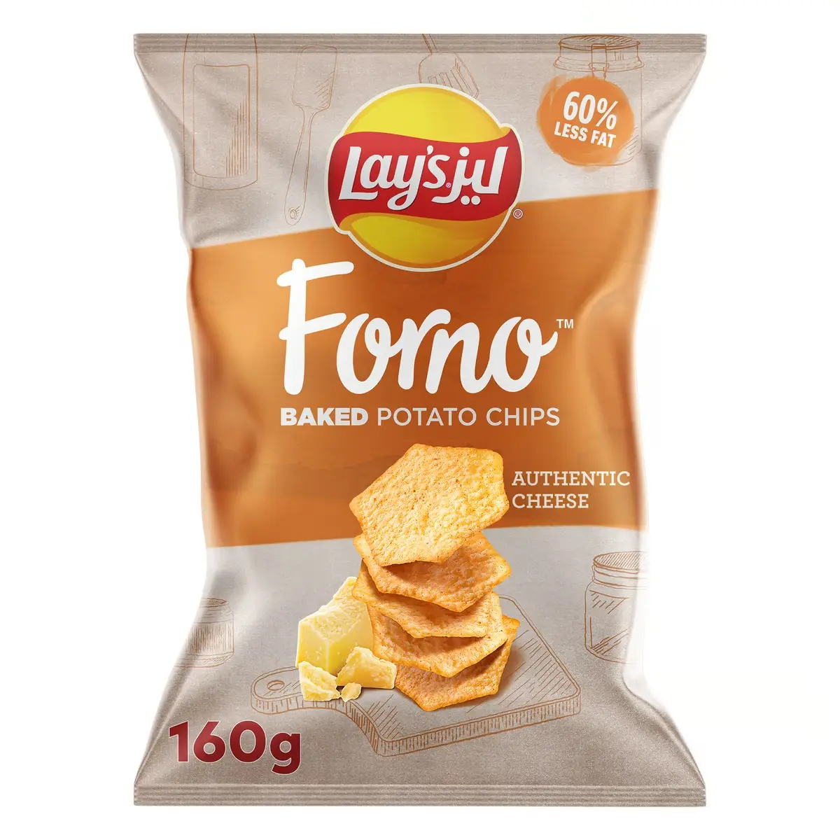 Lays Forno Authentic Cheese 160 g - view 1
